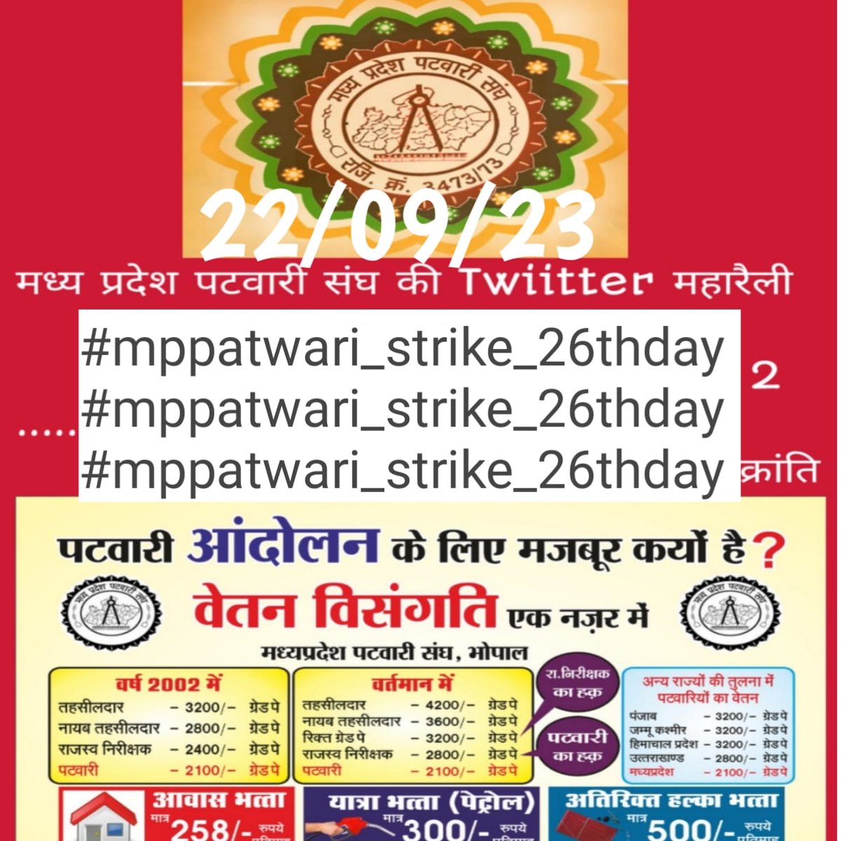 #mppatwari_strike_26thday