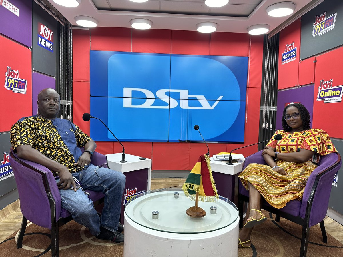 Our friends from <a href="/DStv_Ghana/">DStv Ghana</a> join us in the studio to tell us about the amazing packages they have for us. #JoySMS