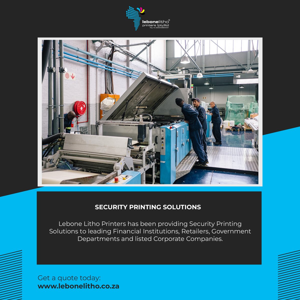 lebone_litho_'s tweet image. The main goal of security printing is to prevent forgery, tampering, or counterfeiting.
#securityprinting #lebonelitho #printcompany
Get a quote: lebonelitho.co.za/get-a-quote/x