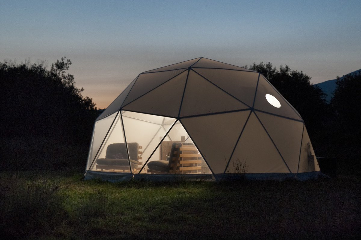 #glamping in #wales - Away From It All Three luxury geodesic domes on a farm on the Lleyn Peninsula and on the ouskirts of the Snowdonia National Park. @GlampingWales #holiday2024