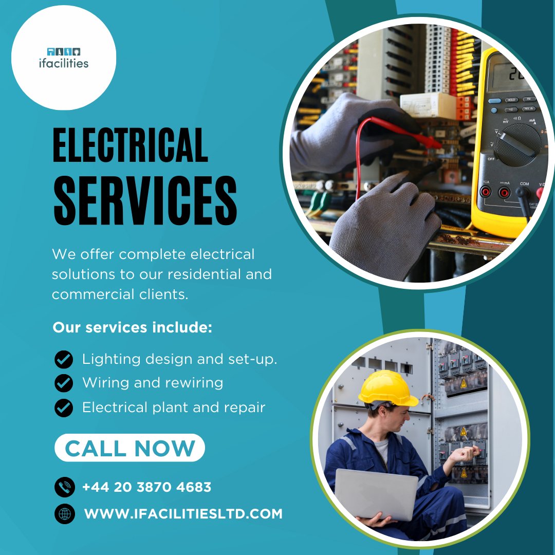 Light Up Your London Life with our Expert Electrical Services! Your trusted source for all things electrical.
#ElectricalServices #LondonElectricians #ElectricalExperts #LondonLiving #HomeElectrics #CommercialElectrics #LondonProperties #SafeWiring #QualityElectrical #LondonHomes