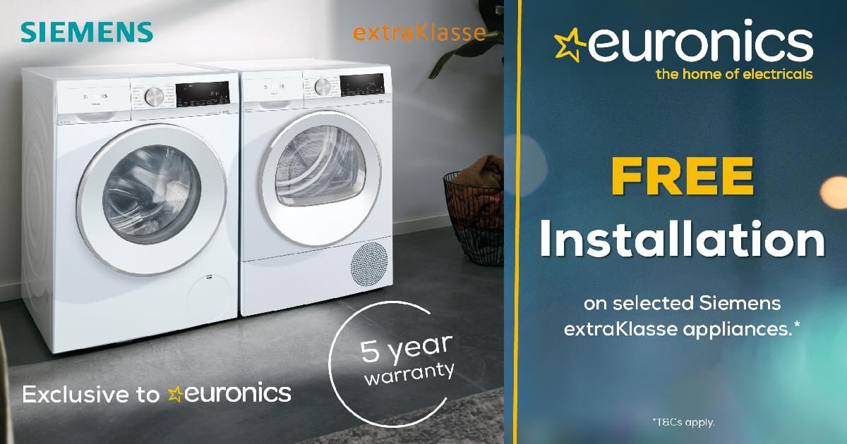 Free Installation &amp; 5 Year Warranty on selected Siemens Kitchen Appliances - yeomanselectrical.co.uk/promotions/150…
#siemens #german #washingmachine #tumbledryer #dishwasher #yeomanselectrical #euronicsnorwich #oldcatton #norwich #norfolk #FreeInstallation