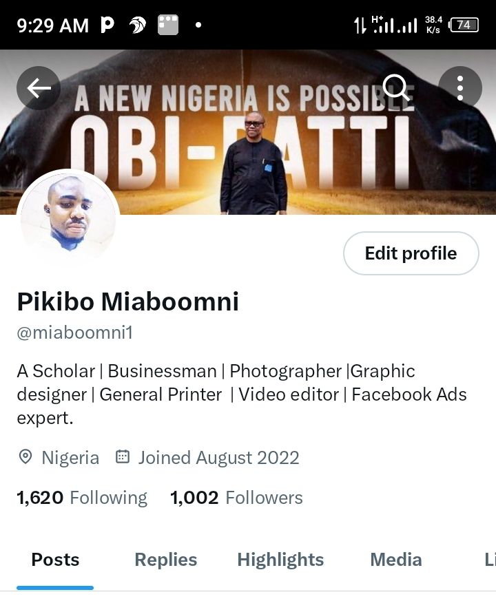 I want to humble thank every one here and most especially the OBIdient family for making me have 1,000 plus followers. You guys are too much✌️