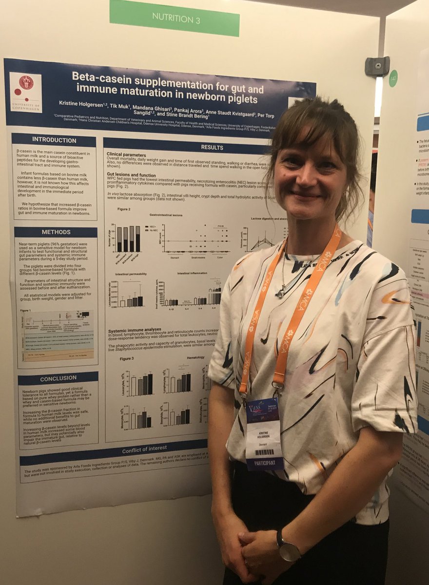 cpn_ucph's tweet photo. Does the beta-casein levels in infant formula matter for gut and immune maturation? Check out post doc Kristine Holgersens poster @JENS_Congress https://t.co/5qNLzpnZ3W