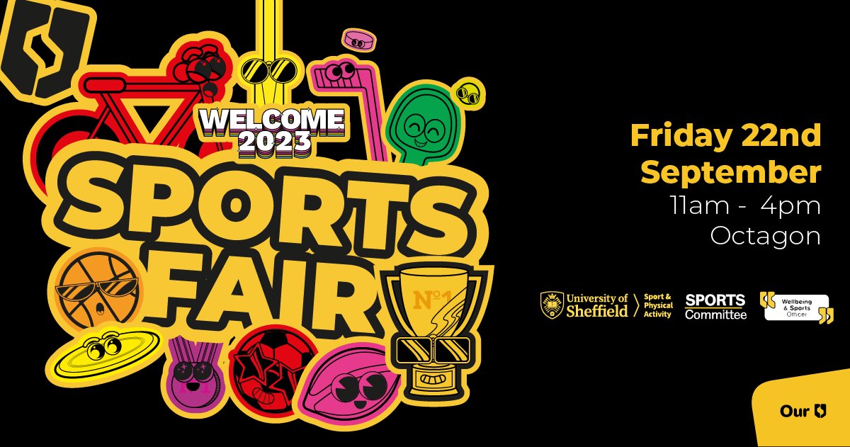 Join us today in the Octagon to meet current student members from our 50+ sports clubs and discover Intramural sports leagues, fitness facilities and sessions, community sport, and more. See everything that's happening during Welcome Week on our website. su.sheffield.ac.uk