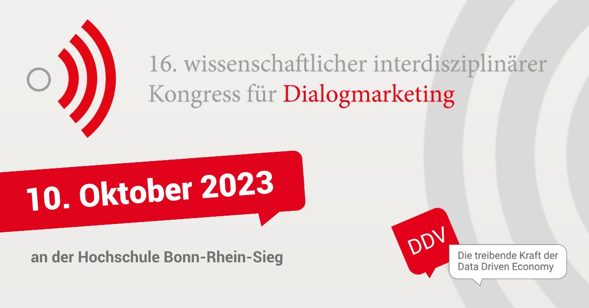 Auf dem Programm des 16. wissenschaftlichen Kongresses am 10.10. an der <a href="/h_bonnrheinsieg/">Hochschule Bonn-Rhein-Sieg</a> stehen sechs hochkarätige Vorträge zu den aktuellen Trends und Herausforderungen im Kundendialog und die Verleihung des AGGP. 

▶️Zur Anmeldung: bit.ly/454xMsD