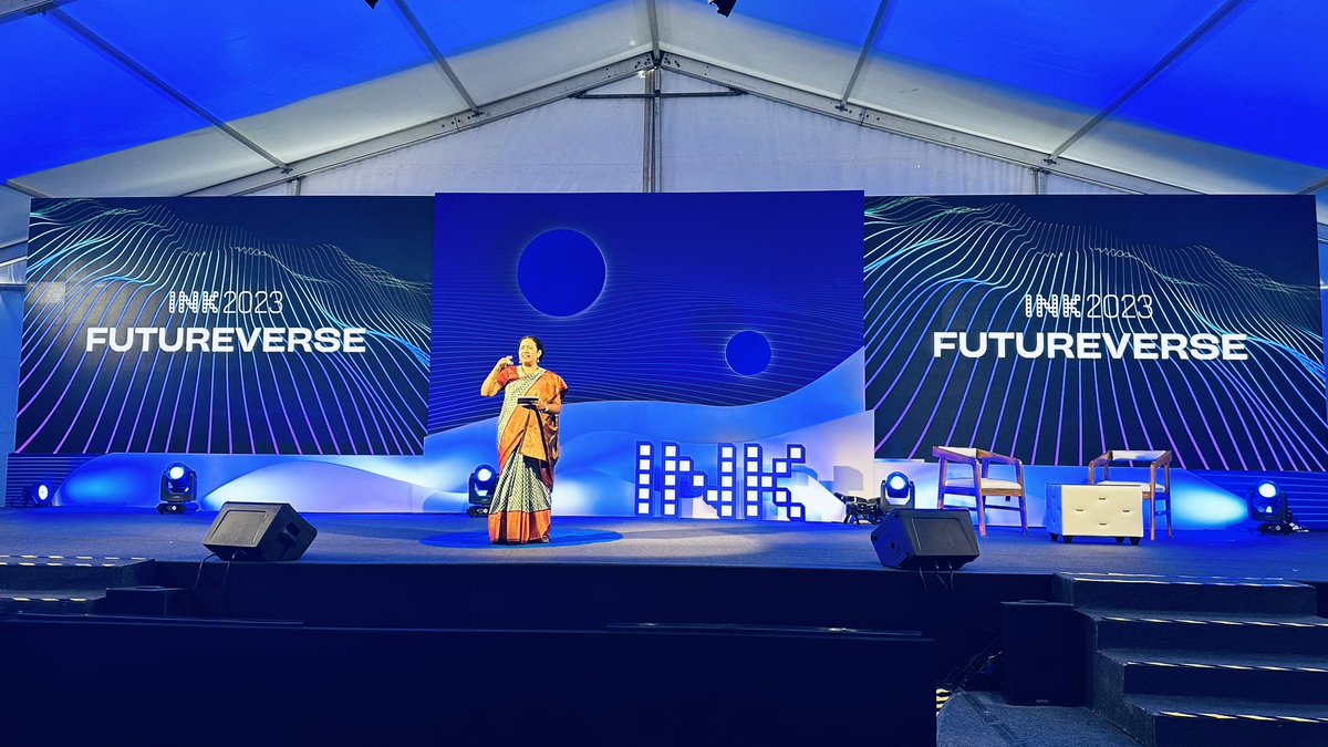 And so it begins…

The amazing @lakshmipratury kicks of INK 2023 !!!

#Futureverse
#INK2023
#AIDecade