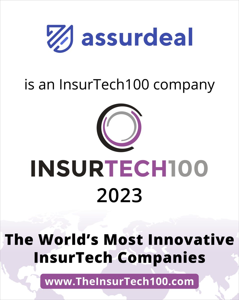 assurdeal Classic (@assurdeal) on Twitter photo Le cabinet de recherche spécialisé <a href="/Fintech_Global/">FINTECH GLOBAL</a> a dévoilé sa sixième liste annuelle #InsurTech100 qui met en lumière les géants de la technologie qui remodèlent le secteur de l'assurance.
Entrée de <a href="/assurdeal/">assurdeal Classic</a> dans ce prestigieux classement Le cabinet de recherche spécialisé <a href="/Fintech_Global/">FINTECH GLOBAL</a> a dévoilé sa sixième liste annuelle #InsurTech100 qui met en lumière les géants de la technologie qui remodèlent le secteur de l'assurance.
Entrée de <a href="/assurdeal/">assurdeal Classic</a> dans ce prestigieux classement