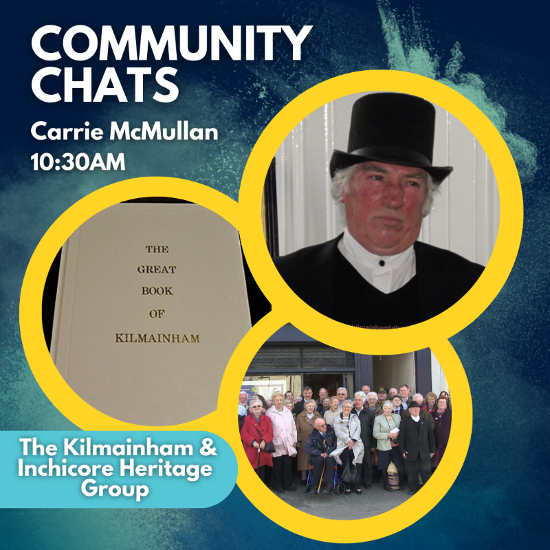 This morning on #CommunityChats @carrie_mcmullan chats to Kilmainham Inchicore Heritage Group's Michael O'Flanagan about their 4 part talk series on the history & restoration of Kilmainham Mill. Music from @picturethis. Tune in at 10:30am! #KilmainhamMillGroup #irishheritage