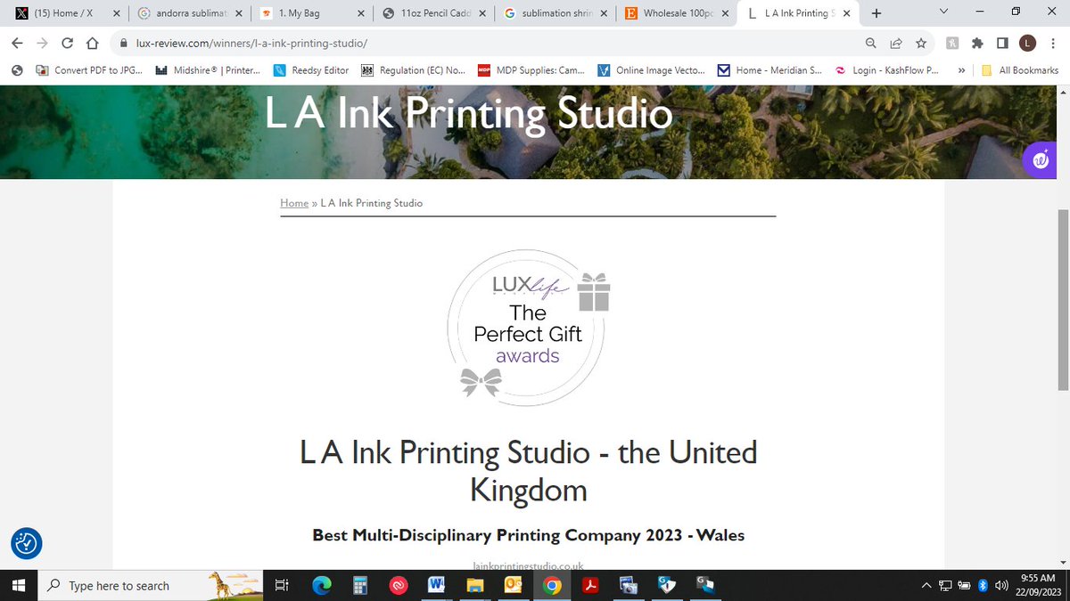 LAInkPrintingS1's tweet photo. Proud to be featured in the L section of https://t.co/q3tZaFLhap I didn't pay to be in the magazine but still got listed, so chuffed. #MHHSBD #SmartSocial https://t.co/hRxfxwAgMo