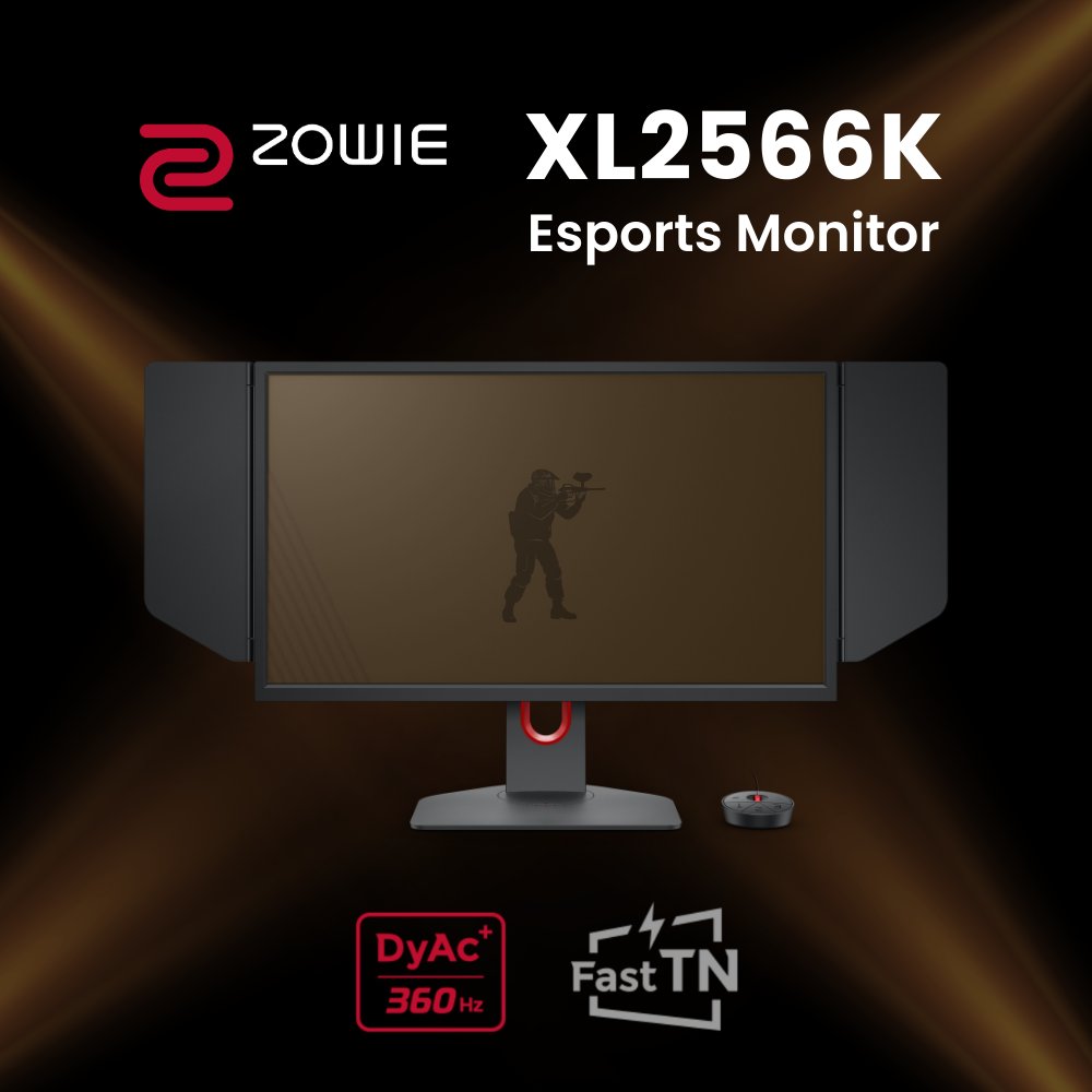 ZOWIE XL2566K 360Hz Fast TN Esports Gaming Monitor. 👉 Fast-TN