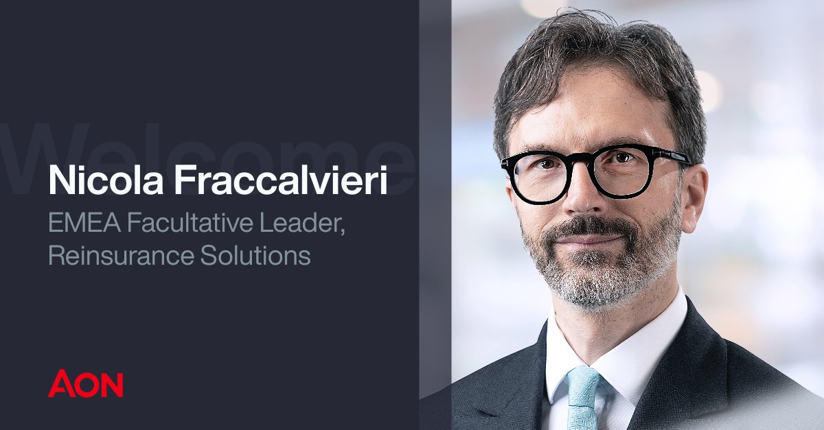 We're delighted to welcome Nicola Fraccalvieri as Aon's EMEA Facultative Leader. Nicola brings vast experience and together with colleagues across EMEA and Risk Capital, will help clients protect and grow their businesses.