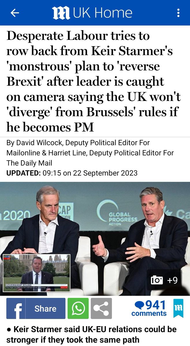 TODAY: Sir Keir Starmer reveals 'monstrous' plan to try and help the UK recover from economic disaster by... just following EU rules.