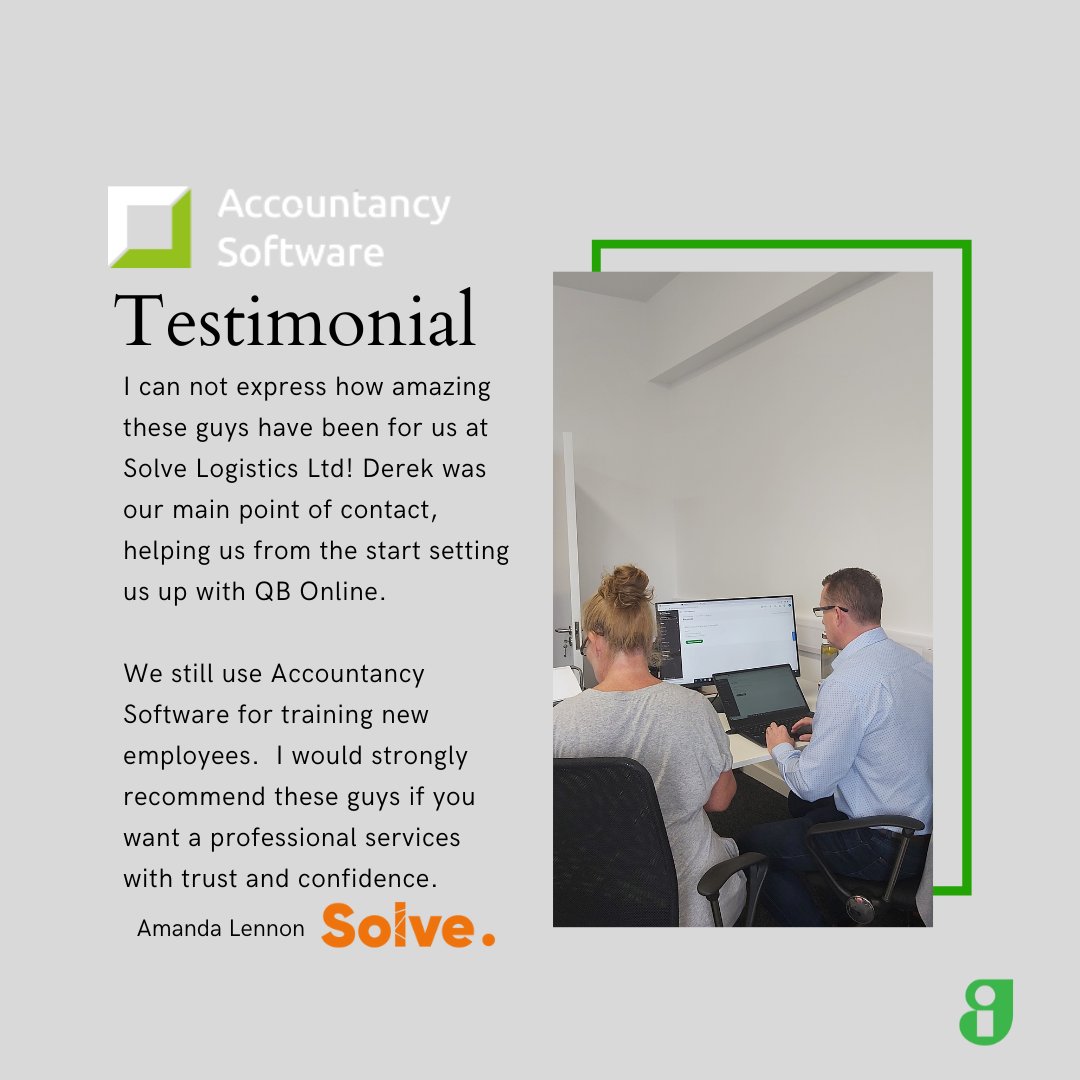 Thanks a million to everyone at Solve Logistics for the kind words! 

Our tailored #QuickBooksOnline training sessions are a must if you want to start your #CloudAccounting journey right. 

#QuickBooksIreland
#GuaranteedIrish