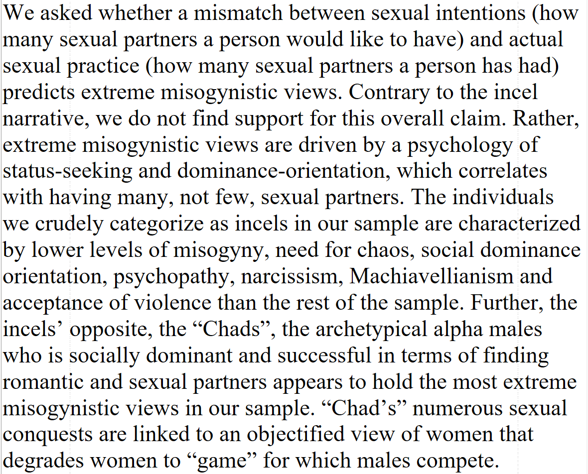 DegenRolf's tweet photo. Contrary to popular belief, it is the sexually busy chads, not the sexually desperate and frustrated incels, who have the most misogynistic worldview. https://t.co/tWKaHb01J1 https://t.co/ZAld1k4gHi
