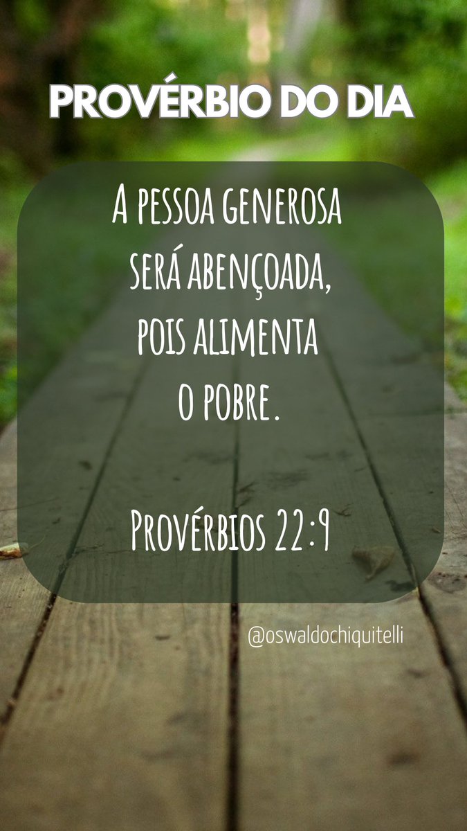 rededevocional's tweet photo. 📖 Quem é bondoso será abençoado porque reparte a sua comida com os pobres.
Provérbios 22:9 👇🏻
https://t.co/QLAU19UwAU
✅ #versículo #versículododia #leiaabiblia #bíblia #devocional #provérbios #proverbiododia #livrodeprovérbios #proverbios22 #dia265 #22setembro https://t.co/CPhKBT7WRP