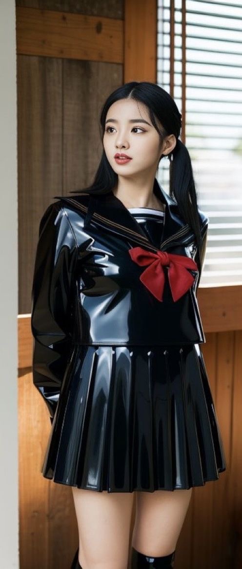 エナメルセーラー服 この光沢、最高です。