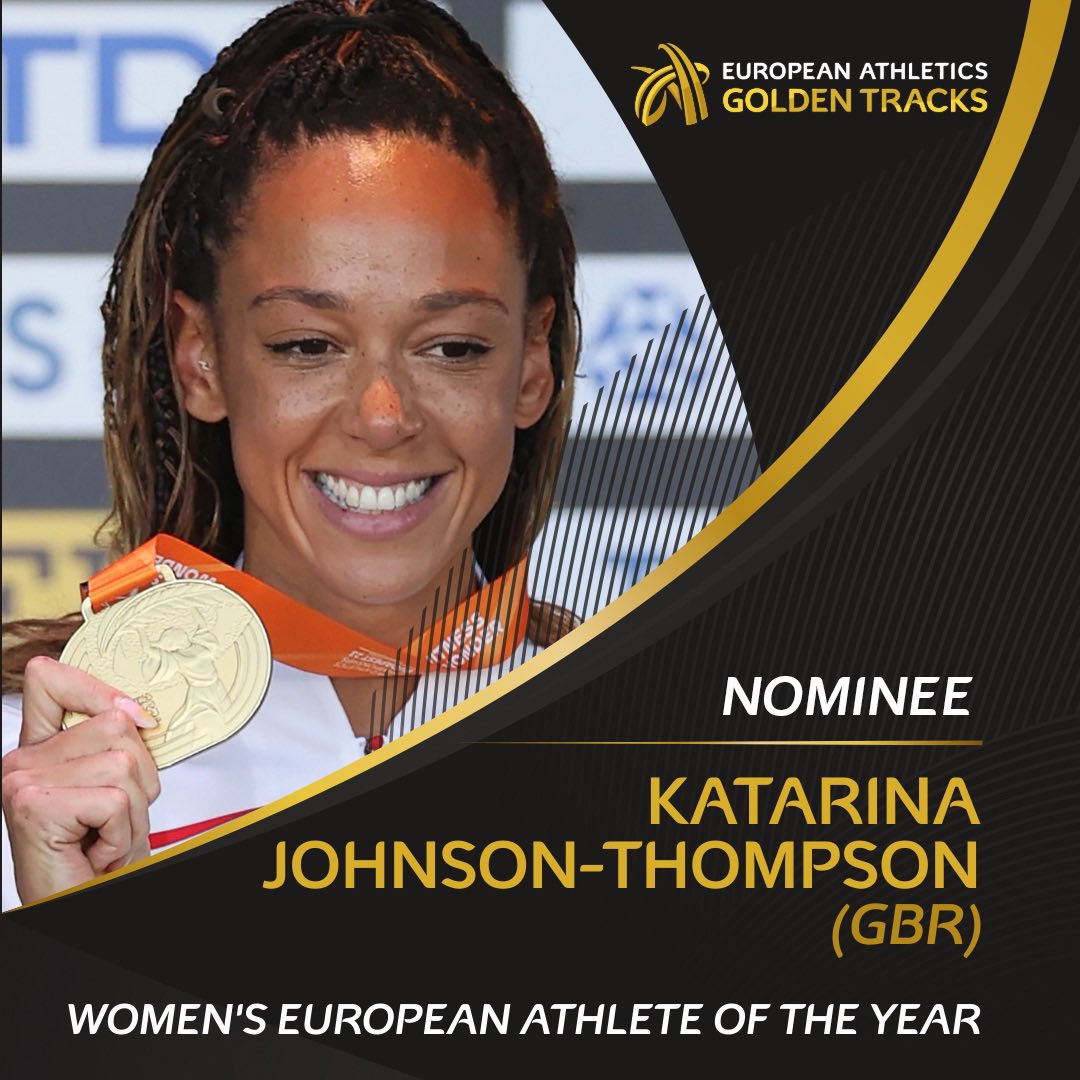 Retweet to vote for 🇬🇧 Katarina Johnson-Thompson! 🥇 World heptathlon champion 📊 World ranking (as of 19 September) - 2 Voting closes on 2 October! #GoldenTracks