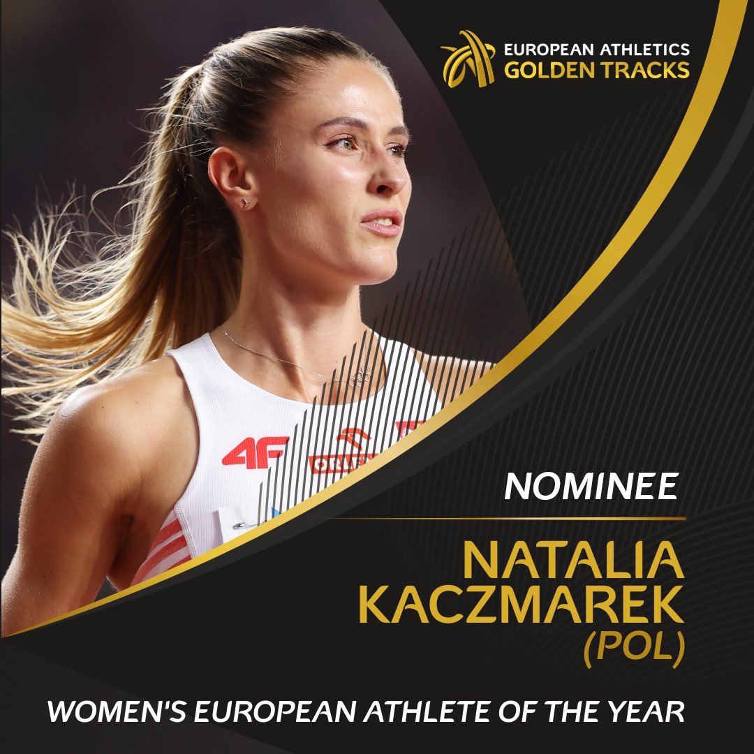 Retweet to vote for 🇵🇱 Natalia Kaczmarek!

🥈 World 400m silver medallist
📊 World ranking (as of 19 September) - 2

Voting closes on 2 October!

#GoldenTracks