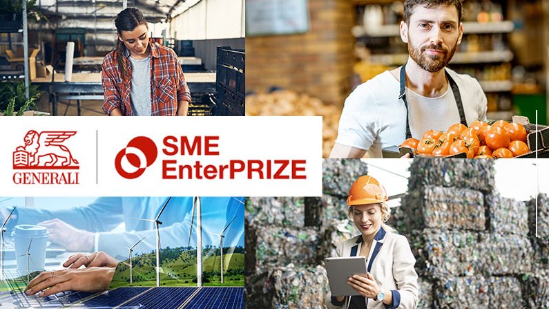 📢🌱  Suivez lundi 25/9 en live du ministère <a href="/Economie_Gouv/">Ministère de l'Économie et des Finances</a> la 3e édition des Prix #SMEEnterPRIZE <a href="/Generali/">Generali Group</a> qui valorisent les initiatives durables des #PME (#environnement / #social), sous le parrainage de <a href="/BrunoLeMaire/">Bruno Le Maire</a> et en présence d’<a href="/AstridPanosyan/">Astrid Panosyan-Bouvet</a>.

▶  #Entreprise #RSE