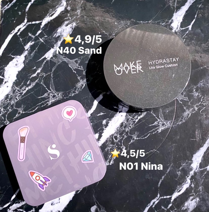 pnya kulit kombinasi tp pgn pnya satin finish complexion yg aman? nihh aku mau review 2 BB Cushion dg finish Satin yg mnurutku cocok di kulit kombinasi🥰🥰

🌼Makeover Hydrastay Lite glow Cushion
🌼Somethinc Copy Paste Breathable Cushion

here’s my honest review💅🏻
#racuninmakeup