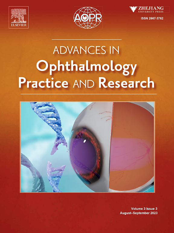 #AOPR #ophthalmology📷 📷Advances in Ophthalmology Practice and Research Volume 3, Issue 3-2023 issue of AOPR is released today! Each article is free to access! Welcome to read!
@ELS_Ophthal 
sciencedirect.com/journal/advanc…