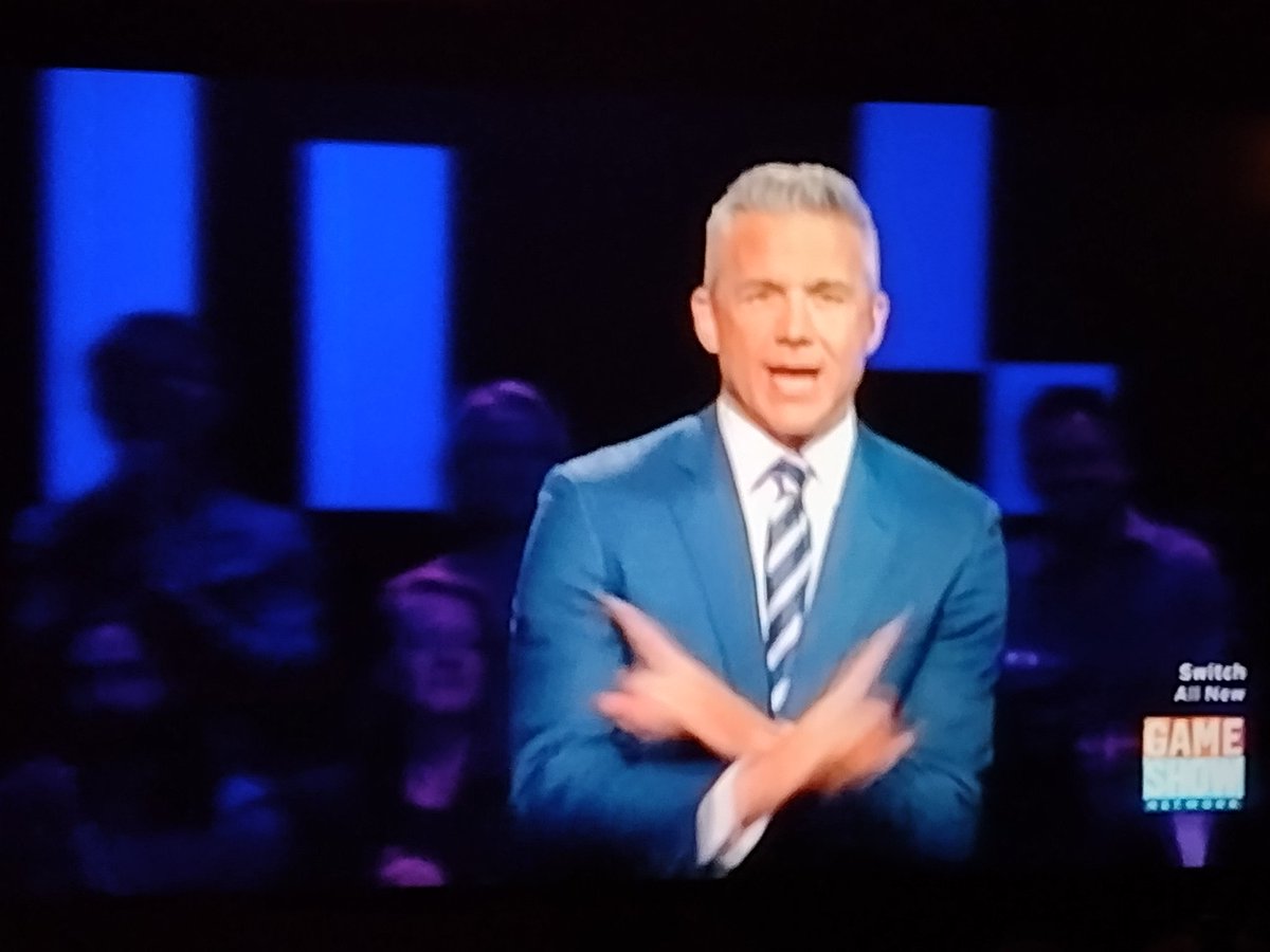 cougarich's tweet photo. Omg what a great start to season 2! @GameShowNetwork #Switch
@HEPHNERJEFF is one of the sexiest #gameshow #hosts! Please bring back #Melissa cuz she was fun! #winner #itstimetoswitch ❤️❤️ now bring back new episodes of People Puzzler with @LeahRemini and we'll be happy gnomes! https://t.co/DbFHvqn5l0