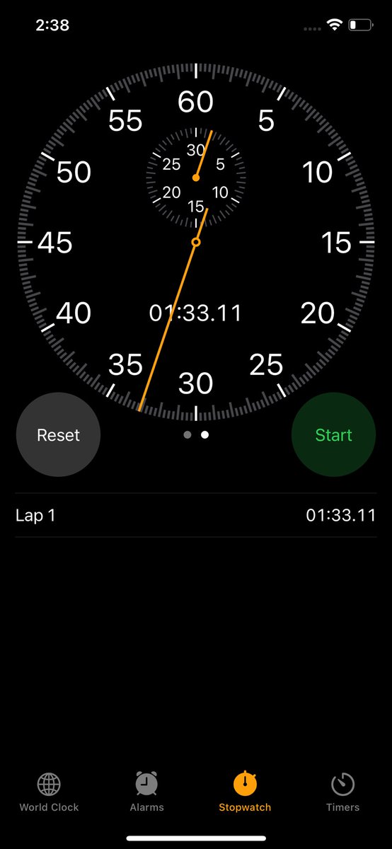 technotesblog's tweet image. Have anyone noticed this new stopwatch on iOS17 #iOS17