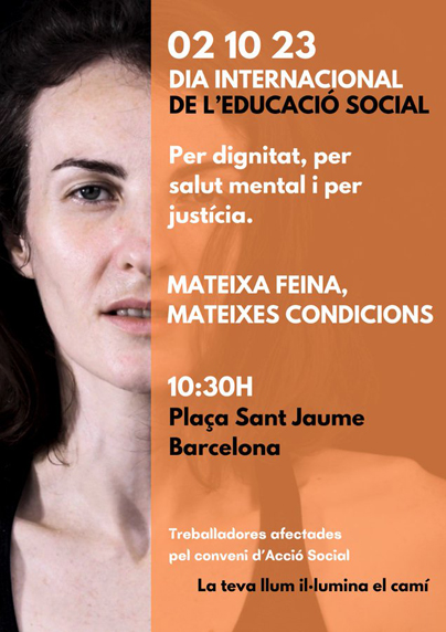 2 d'octubre - #DiaES - 📢Mobilització per a la dignificació del Conveni d'Acció Social

Per a una millora de conveni, de condicions laborals i de reconeixement de la nostra tasca.

El CEESC donem suport al moviment, organitzat per diferents plataformes. 

ceesc.cat/2014-11-03-13-…