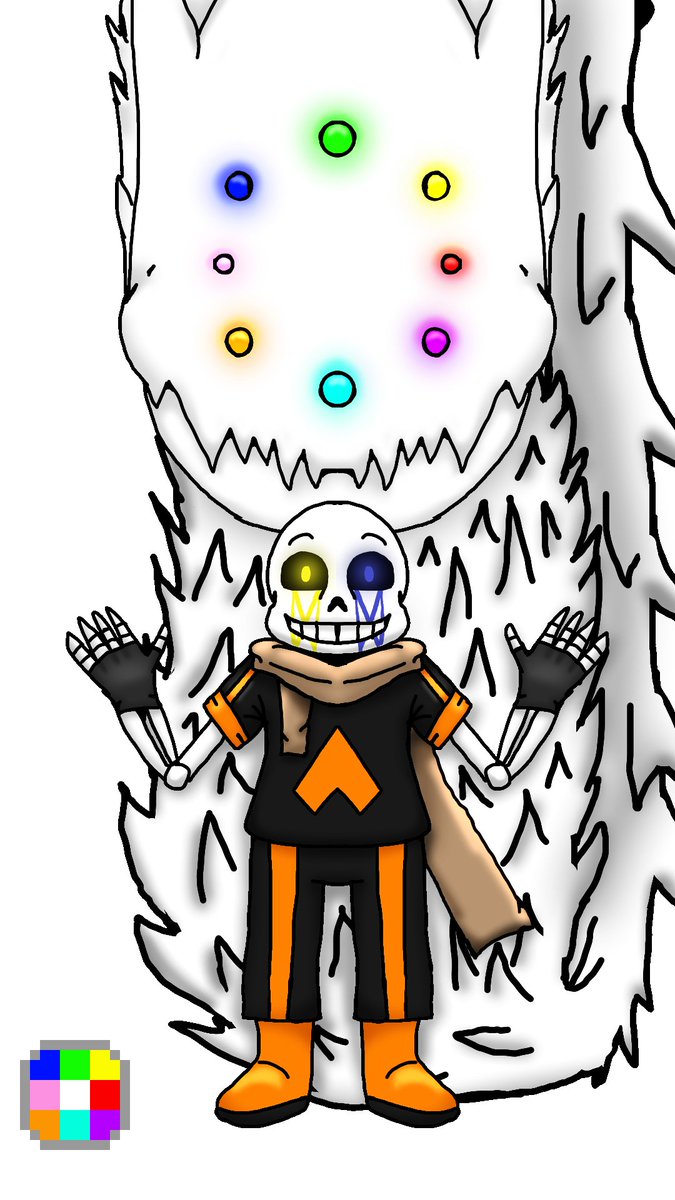 chichi3002_1's tweet photo. 這是我畫的 陳志豪 的自創角色 #Zerotimeline #entity_code_sans 跟 #Zerotimeline_dragon #陀陀
(Credits)
Undertale by toby fox and Temmie Chang
Zerotimeline entity code sans and Zerotimeline dragon tutuo by 陳志豪(lobster100)
Art by chichi3002 https://t.co/qnE8tBda3c