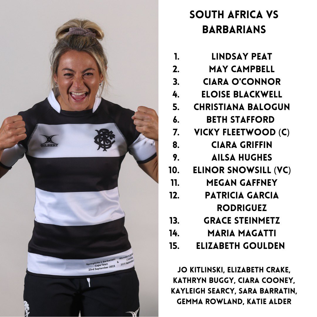 Here is YOUR #Baabaas team to face South Africa 🇿🇦 on Saturday at 16:30pm SAST. 

Pace, power and a backline more effervescent than a Berocca in a bottle of sparkling water 🤩

Who are you most excited to see play? 

Let us know below ⬇️ 

#rugby #SAvsBaabaas #Baabaas #wrugby