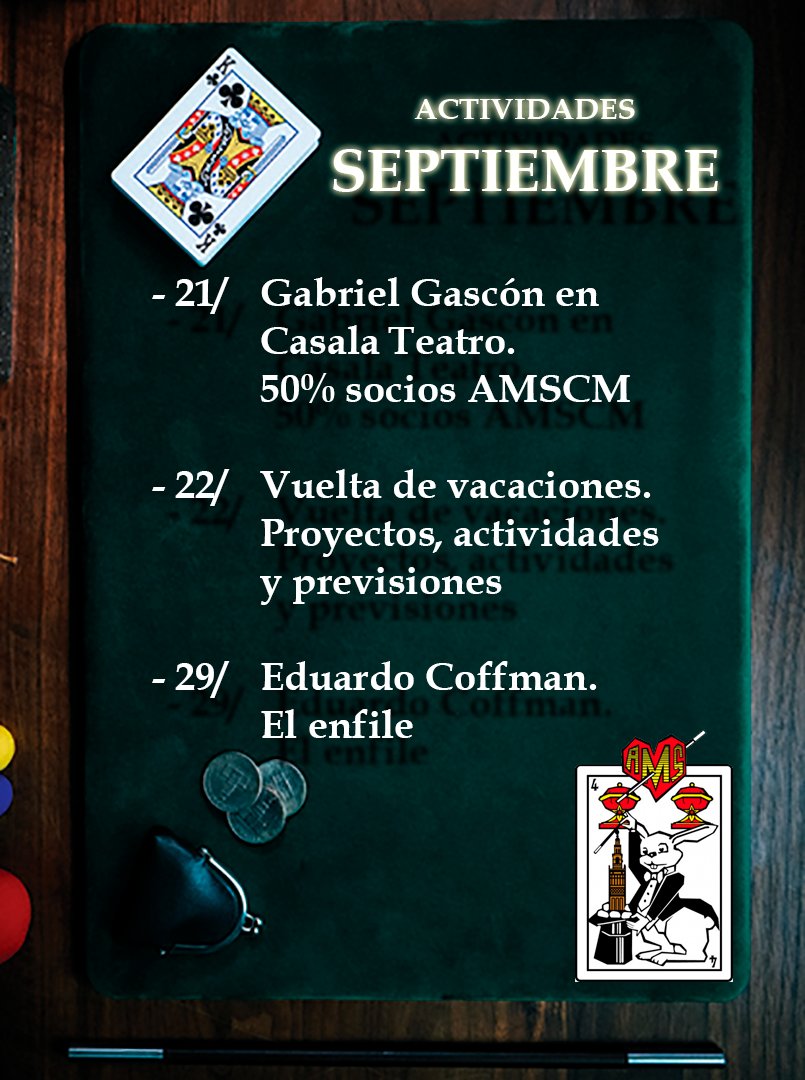 AMSCircMagico's tweet photo. Os esperamos esta tarde https://t.co/op4WpBFDJY