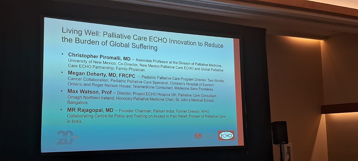 ECHOIndiaTrust's tweet photo. Day 3 of #MetaECHO2023 featured key discussions on HIV & palliative care.
The first panel discussed ECHO's collaboration with PEPFAR, training health providers in virtual ECHO communities across Africa, Latin America & Asia, focusing on HIV, TB care, lab systems, & case guidance https://t.co/3On5KLzkXL
