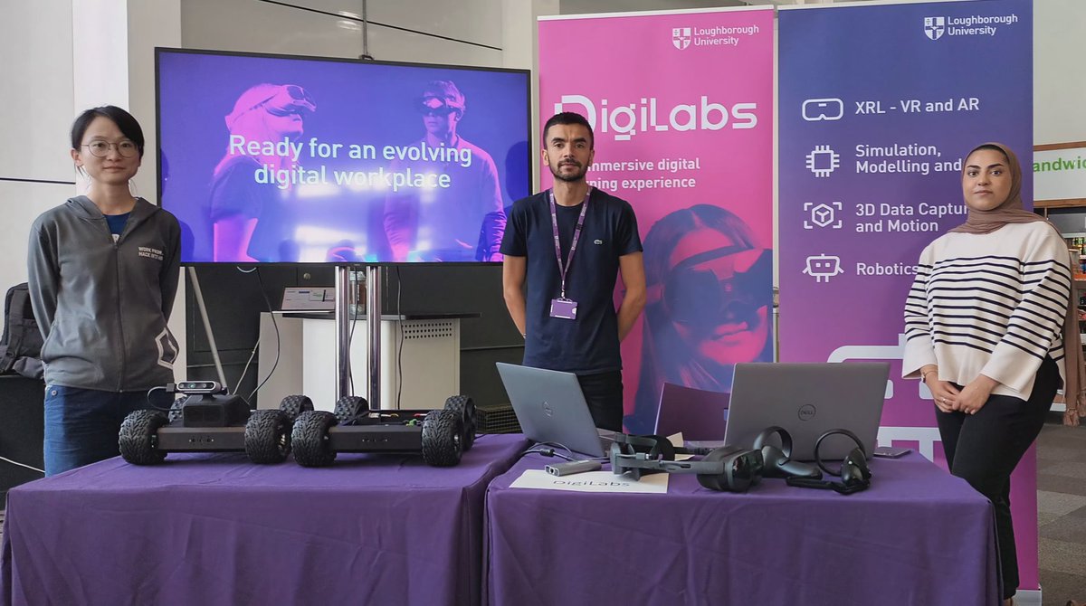 LboroScience's tweet image. Our @lborouniversity #DigiLabs will ensure our students are future-fit for the digital workplace. Discover more with a visit to our info stand at today&apos;s #LboroOpenDay #AI #vr #machinelearning #DataScience