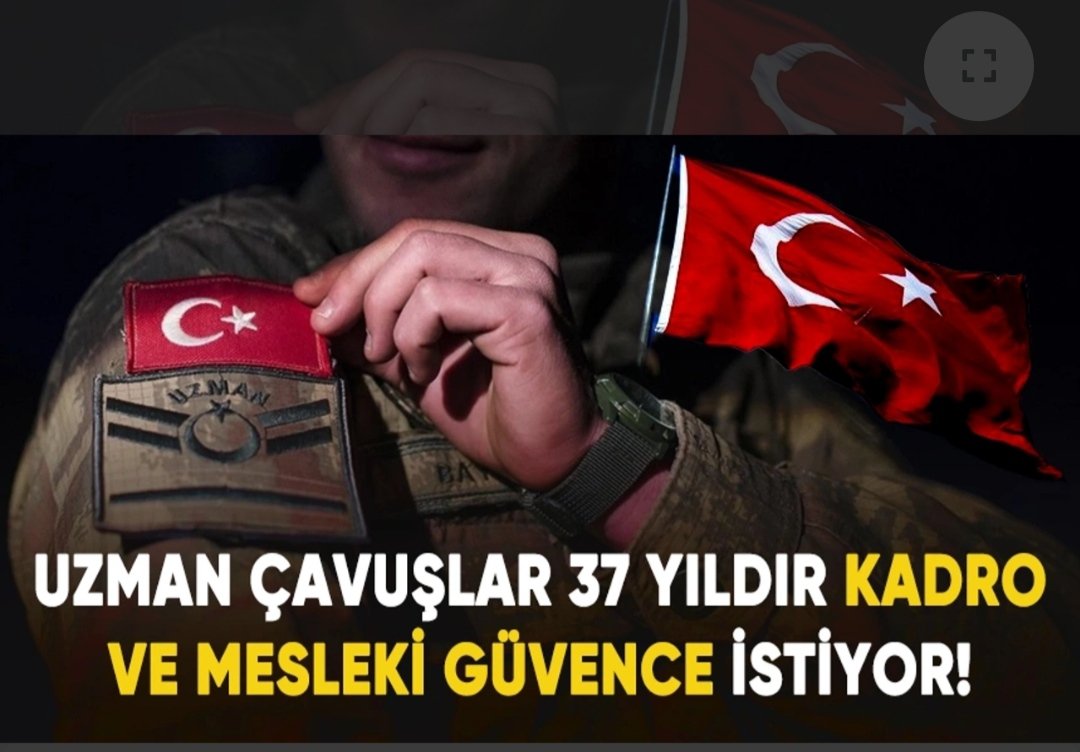 Uzman çavuşlar 37 yıldır kadro ve mesleki güvence istiyor! iscihaber.net/uzman-cavuslar… 

#UzmanÇavuşaSözVerdiniz #SıraUzmanÇavuşaKadro #UzmanCavusaSozVerdiniz #UzmanCavuslaraKadro #3269Torbayasaya #UzmanlarFederasyonu #uzmançavuşamüjde #UzmanÇavuş #3269Torbayasaya
@alitilkici38