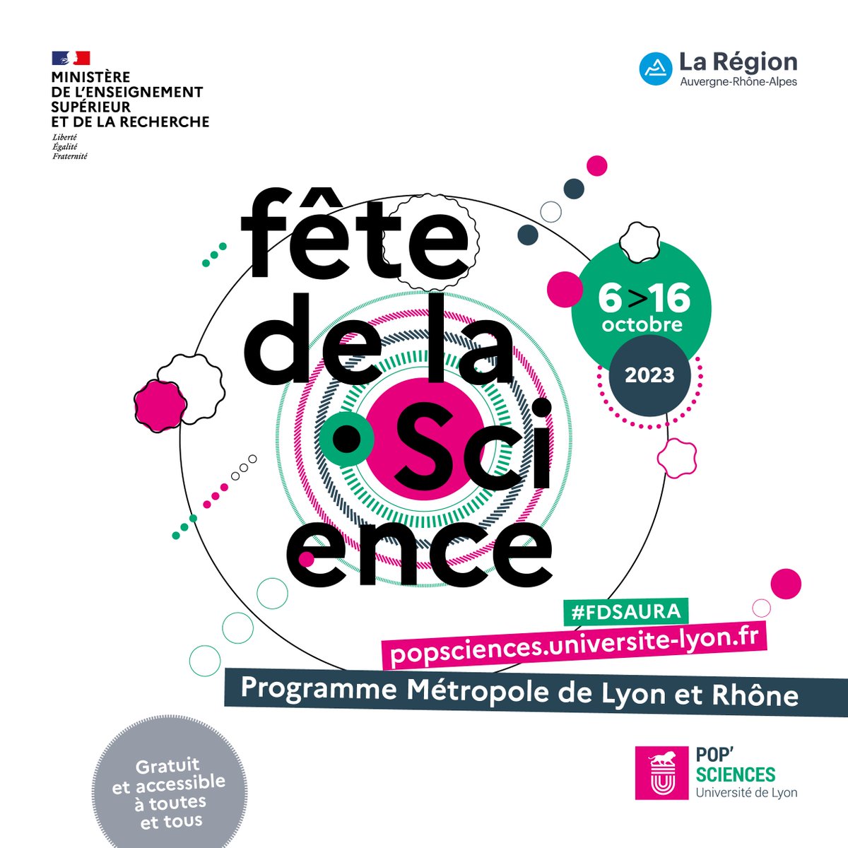 CLCCLeonBerard's tweet photo. Le @CLCCLeonBerard participe pour la 1ère fois à la @FeteScienceAura le 14 octobre.
L'Espace Pyramide, lieu entièrement dédié à l'APA sera ouvert au public. Le @crcl proposera des visites de ses laboratoires de recherche. Profitez-en pour les découvrir !
https://t.co/UF4ZqtvSFP https://t.co/009ZenmC5U