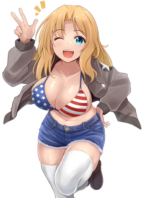 ガルパンのケイさん描けました 