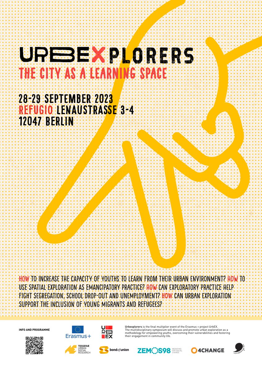 Time is running! reserve a place for the #UrbEXplorers conference next 28-29 september in Berlin! <a href="/urbex4youth/">UrbEX</a>