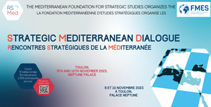 GuerfiAmane's tweet image. Communication 
Institut FMES , Mediterranean Institute for Strategic Studies
La Fondation Méditerranéenne d&apos;Études Stratégiques (#FMES) a le plaisir de vous convier à la seconde édition des « Rencontres Stratégiques de la Méditerranée » qui se tiendront à #Toulon les 9 et 10…