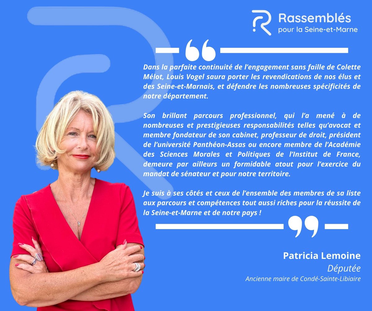 Rassemblés pour la Seine-et-Marne tweet media