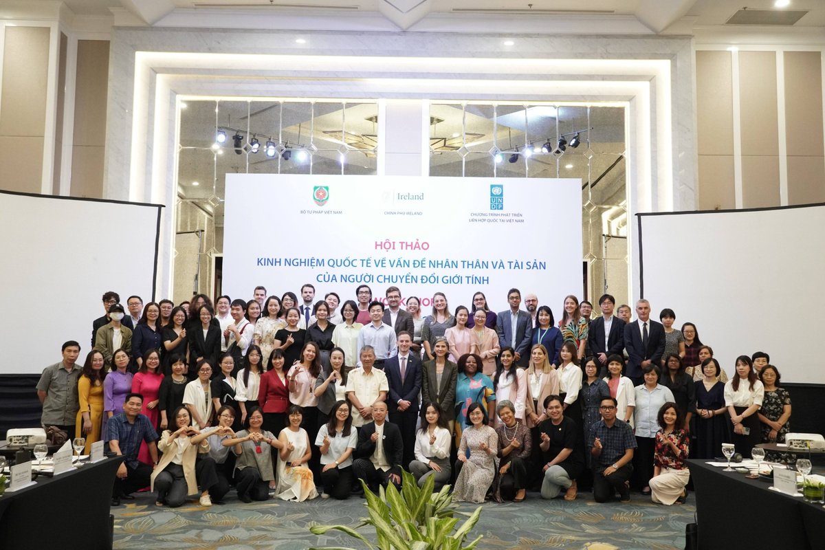 The Embassy was delighted to support a workshop bringing together policymakers, the transgender community &amp; academia for an important discussion to inform the shaping of 🇻🇳’s first Gender Affirmation Law, co-organised by UNDP and the Ministry of Justice during Hanoi Pride Week🏳️‍⚧️