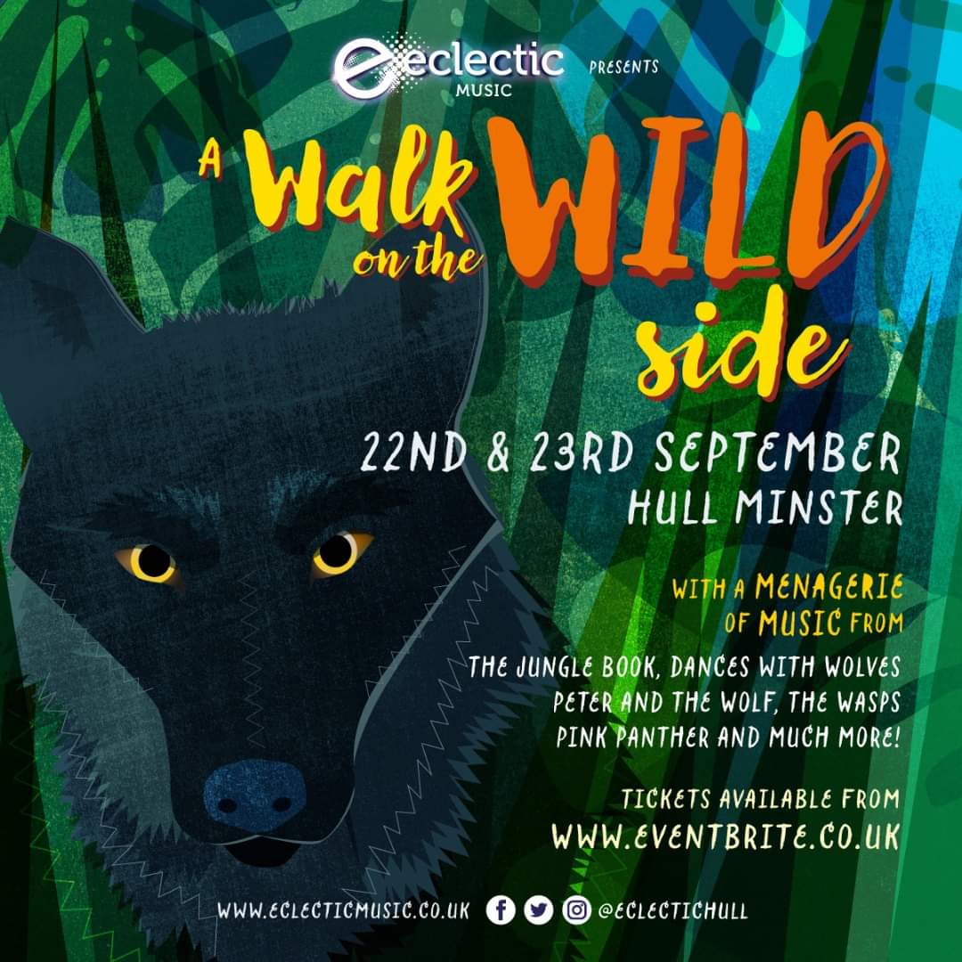 !!!IT'S TONIGHT!!! Why not come and take 'A walk on the WILD side!' tonight and tomorrow at Hull Minster. Tickets are cheaper online and are still available here: eventbrite.co.uk/e/a-walk-on-th… Peter and the Wolf, Pink Panther, Mother Goose, Fantastic Beasts and much, much more!