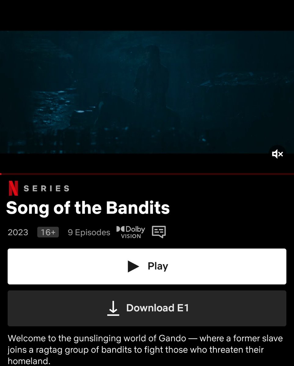 #SongoftheBandits out now on netflix!