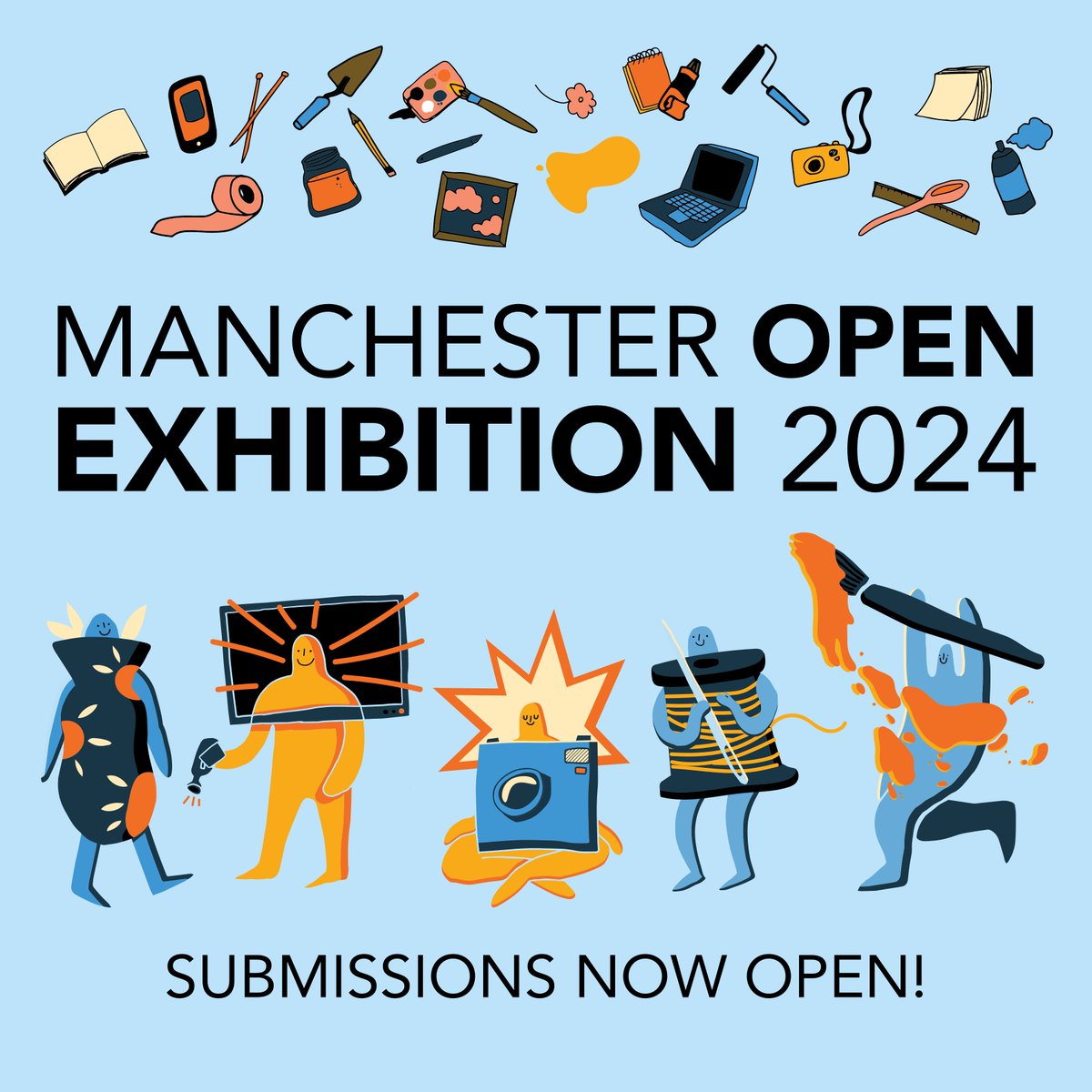 If you're an artist, creative or maker based in Greater Manchester, this is your chance to show and sell your artwork in our gallery! 

Submissions for the Manchester Open 2024 exhibition close on Sun 1 Oct, midnight. Don't miss out! 

Apply now: homemcr.org/exhibition/man…