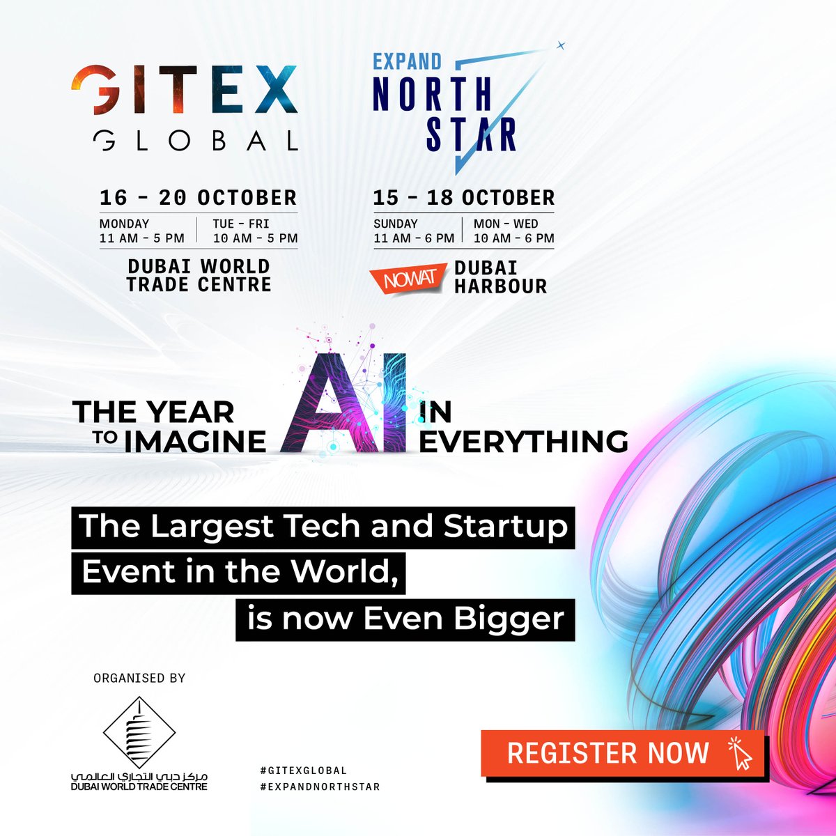 We are delighted to announce our partnership with GITEX GLOBAL as a Community partner 🚀 Get ready for the Tech Event of the Year! PassGITEX GLOBAL ➡️ gitex.com 📍Dubai World Trade Centre 🗓 16-20 October 2023 #GITEXGLOBAL