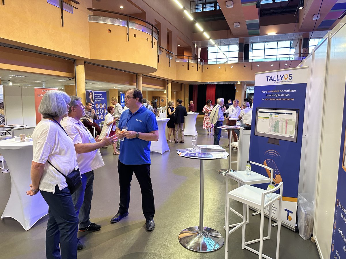 De nombreux échanges lors des Rencontres des Metiers du Gros Œuvre 2023 à Ajaccio. Tallyos est fière de poursuivre son partenariat avec une Fédération toujours innovante 🙌

#RMGO
#RMGO2023
#rencontre
#tallyos
#corse
#ajaccio
#btp
#digital
#avenir