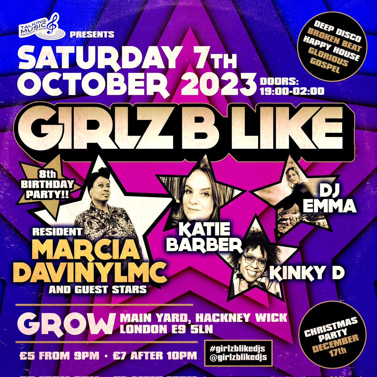 #NewProfilePic

 - It's time to celebrate our 8th year on Saturday 7th October  Table reservations are limited: bit.ly/3sytRXh - be a part of our herstoric anniversary.