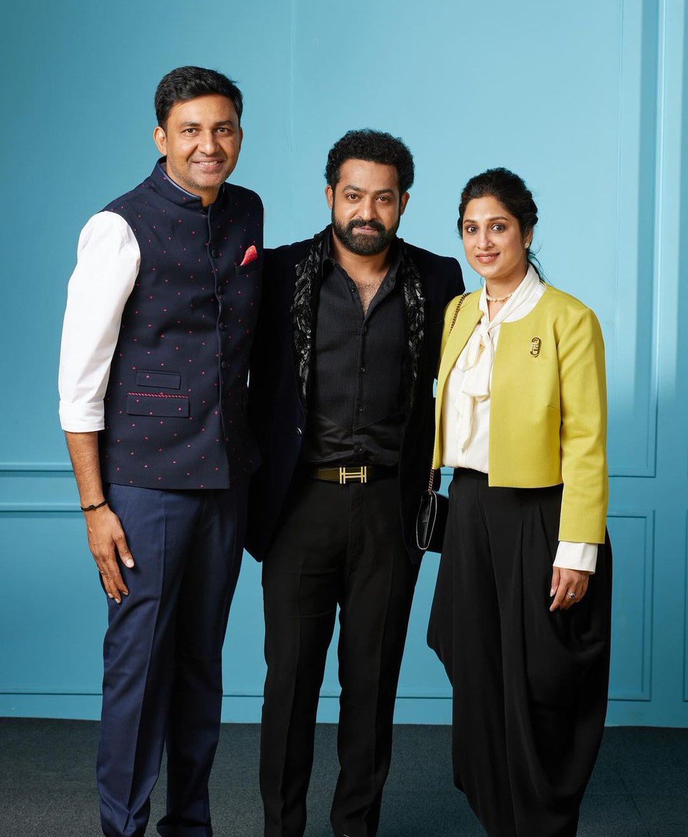 Siima Founder @vishinduri & Chairperson @BrindaPrasad1 with @tarak9999 👑❤️

#ManOfMassesNTR #Devara