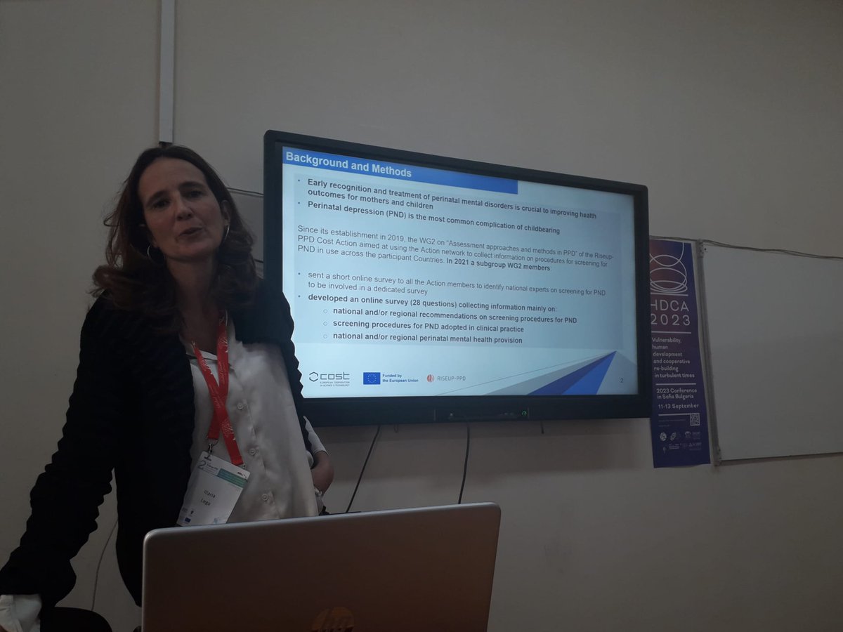 RiseupPPD's tweet image. Our morning Symposiums just started! S6 - A MULTIPROFESSIONAL PERSPECTIVE ON PERINATAL DEPRESSION.@ASkalkidou, Vera Mateus, Ana Conde, Ilaria Lega, @Colin_R_Martin!#COSTAction #peripartumdepression #riseupppd2023 #internationalconference