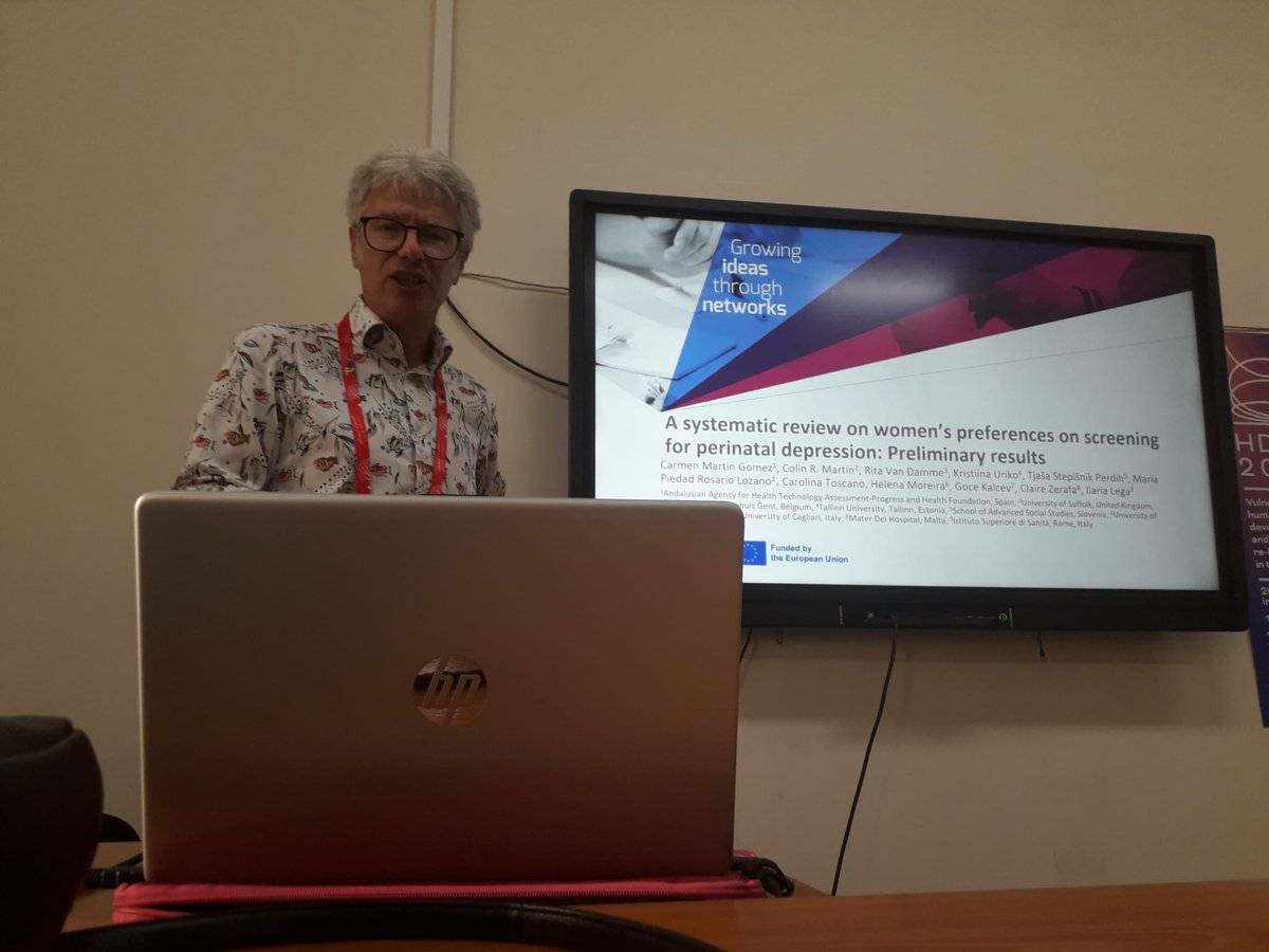 RiseupPPD's tweet image. Our morning Symposiums just started! S6 - A MULTIPROFESSIONAL PERSPECTIVE ON PERINATAL DEPRESSION.@ASkalkidou, Vera Mateus, Ana Conde, Ilaria Lega, @Colin_R_Martin!#COSTAction #peripartumdepression #riseupppd2023 #internationalconference